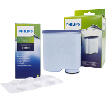 ZESTAW: Filtr Philips Saeco CA6903 AquaClean + tabletki odtłuszczające Philips CA6704